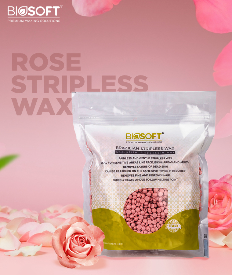 Biosoft Rose Brazilian Stripless Wax