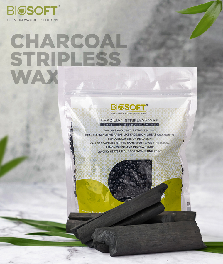 Biosoft Charcoal Brazilian Stripless Wax