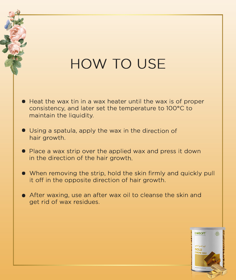 How To Use Gold Creme Wax