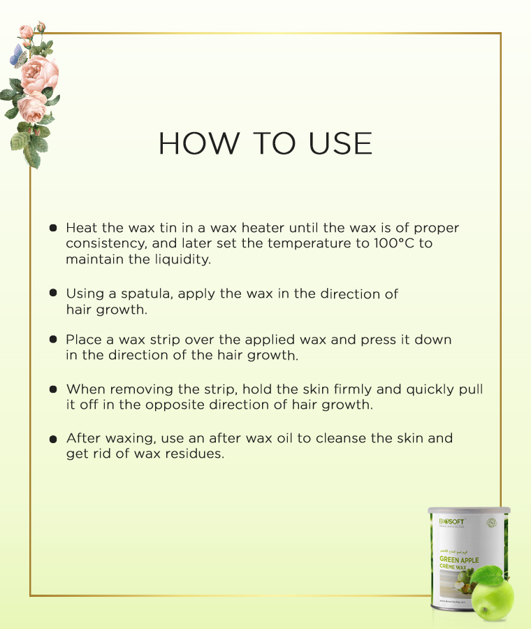 How To Use Green Apple Cream Wax