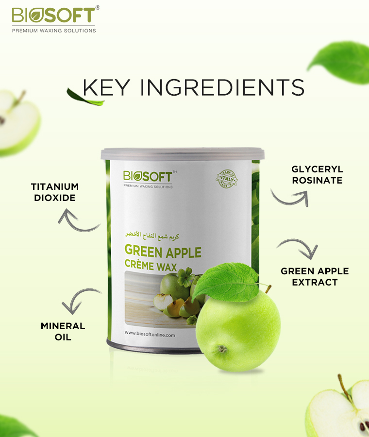 Key Ingredients Green Apple Cream Wax