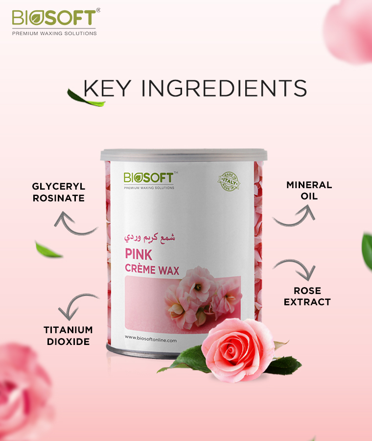 Key Ingredients Biosoft Pink Cream Wax