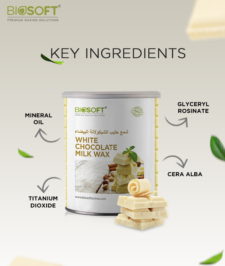 Key Ingredients Biosoft White Chocolate Milk Wax