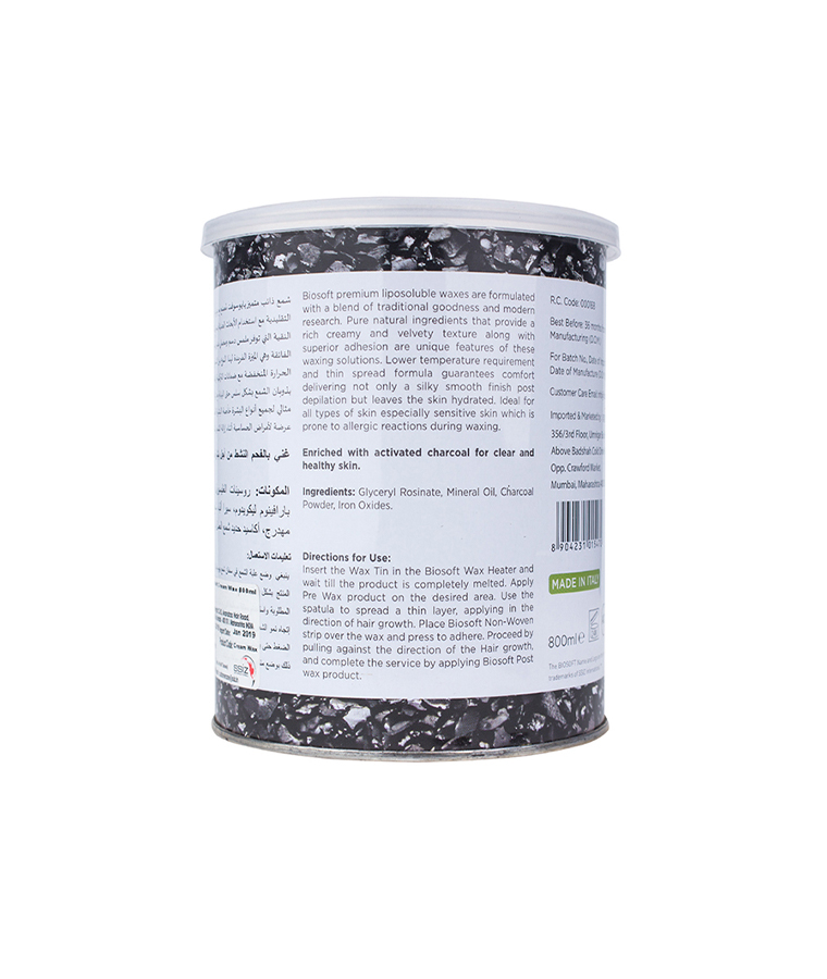 Biosoft Charcoal Creme Liposoluble Wax