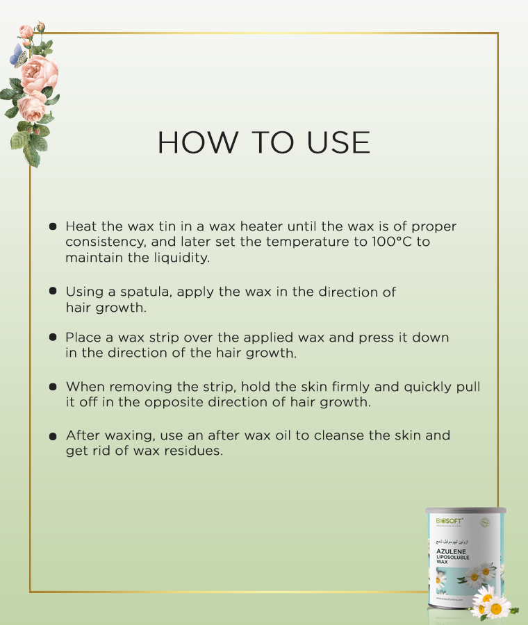 How To Use Azulene Liposoluble Wax